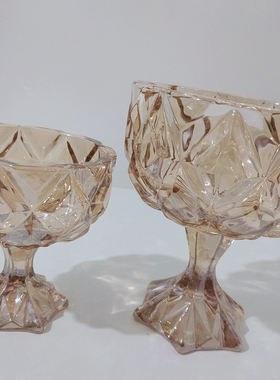 复古玻璃创意收纳装饰摆件糖果