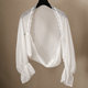 Chiffon cardigan trumpet sleeve ເປືອກຫຸ້ມນອກຂະຫນາດນ້ອຍ