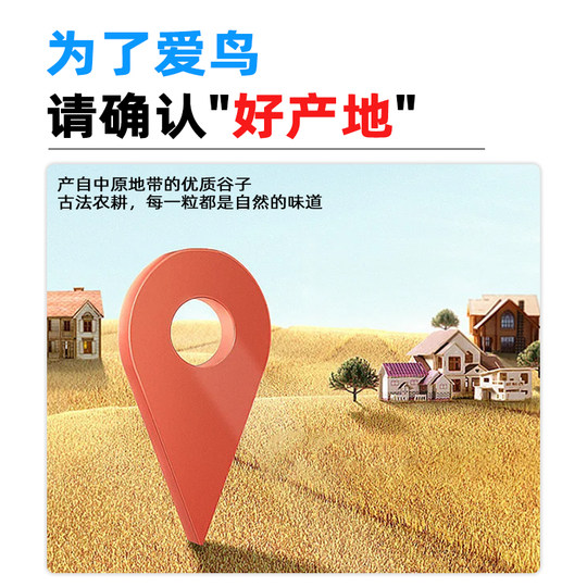 鹦鹉鸟粮饲料新黄谷子带壳小米虎皮鹦鹉饲料玄凤牡丹专用食物粮食