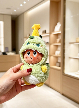 日本KUMO LAND星星人包包挂件小蜜蜂毛绒公仔书包挂饰钥匙扣代购