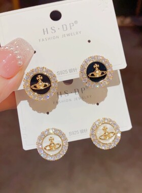 法式耳饰轻奢特惠西太耳钉小香风s925银针精致时尚感名媛风耳环