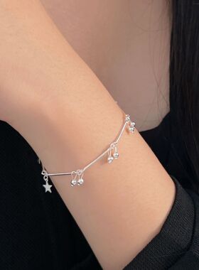 持恒韩国韩版五角星流苏手链女S925纯银小众轻奢ins风百搭手饰潮