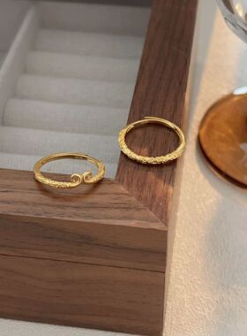 持恒S925纯银黑神话悟空戒指小众新中式紧箍咒金箍棒指环2025新款