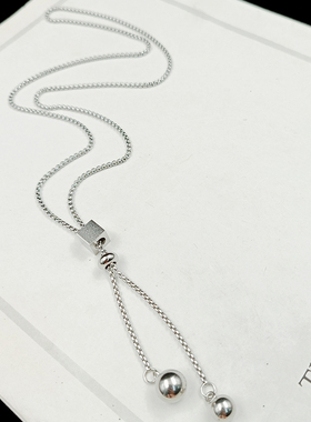 钛钢时尚个性男女自由调节项链