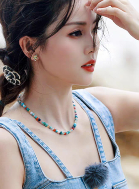 彩色夏天气质配饰爆款颈链项链