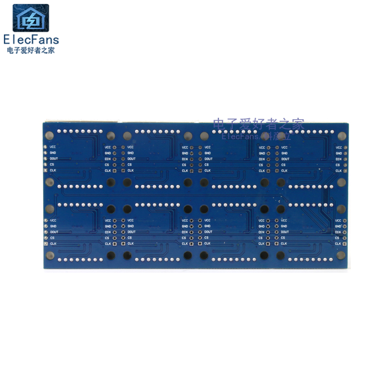 MAX7219点阵模块 8合一LED灯珠显示屏 单片机控制数码管驱动器板