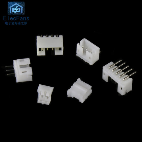 PH2.0mm连接器胶壳直针插座弯脚PCB板电子接线端子公母2P3P4P5P6P - 图2