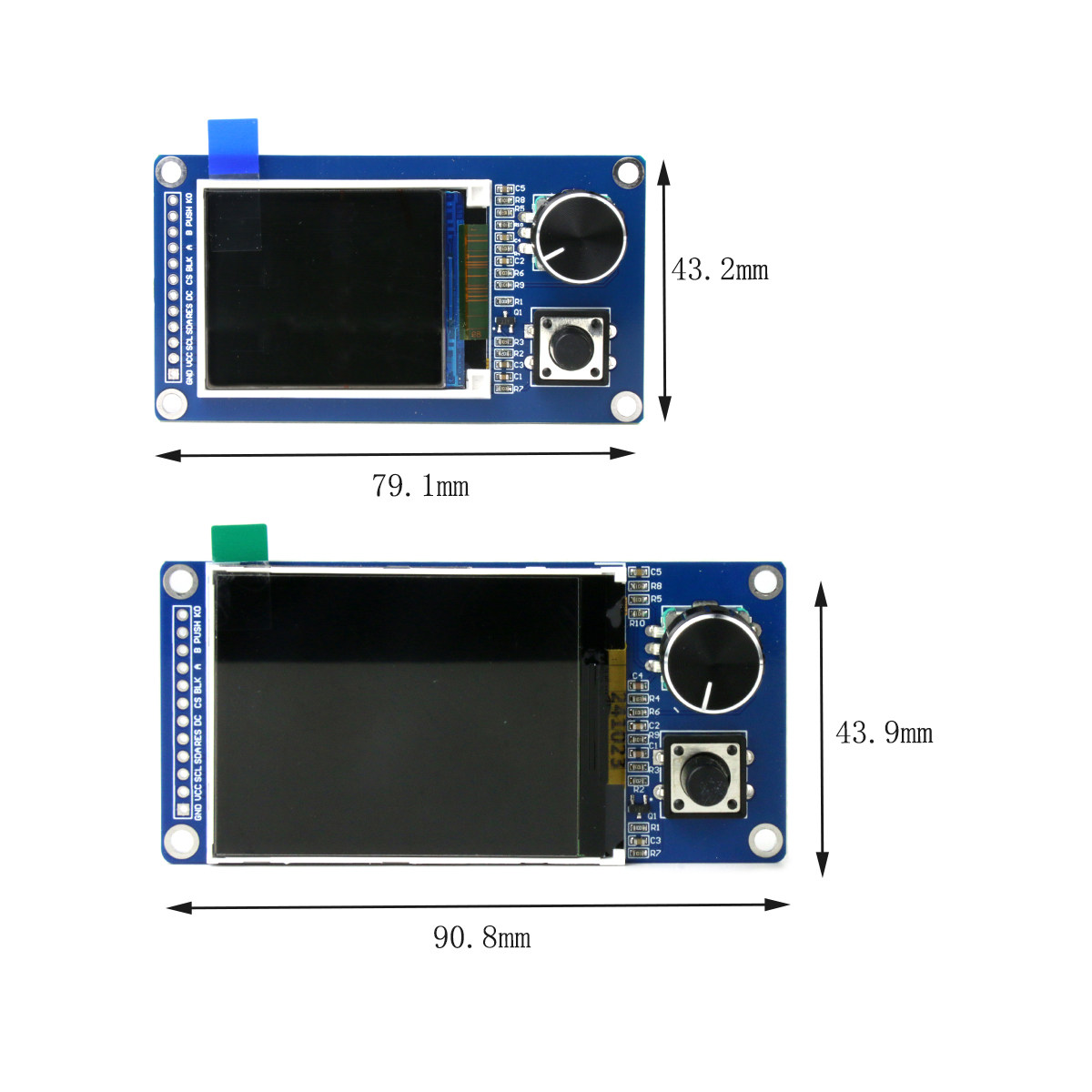 1.8寸/2.4寸TFT显示屏带EC11旋转编码器组合模块SPI接口LCD液晶屏,淘宝优惠券,粉丝福利购,淘宝优惠卷