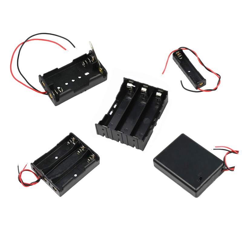 电池盒五5号座子七7号18650锂电池座带线盖开关AA塑料仓1/2/3/4节,淘宝优惠券,粉丝福利购,淘宝优惠卷