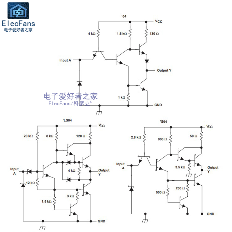 (2个)直插 74LS04 DIP-14 六路反相器 栅极和逆变器芯片 SN74L04N - 图1