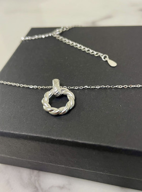 ZHAZHA韩国新款时尚简约百搭小众设计感项链女高级感气质锁骨链银