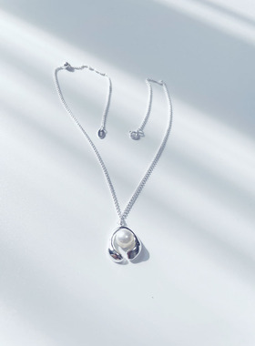 ZHAZHA韩国新款时髦个性精致高级感碎银925银简约潮人 锁骨链项链