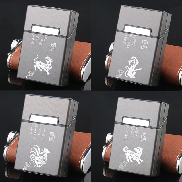 20 cigarette box waterproof soft bag hard plastic aluminum alloy