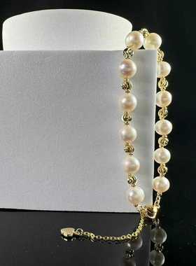 小众设计感法式光珠项链