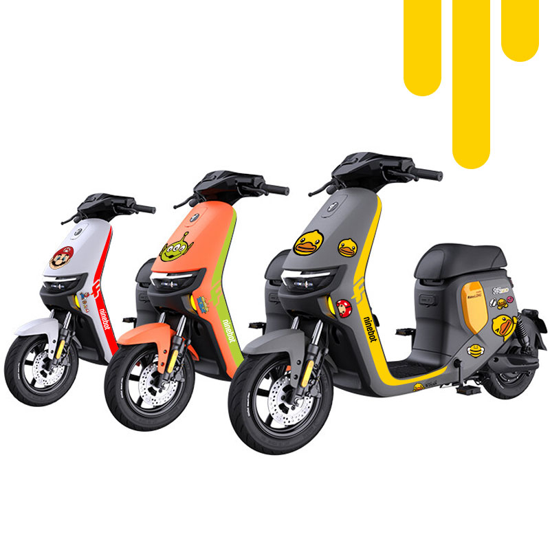 适用于九号电动车F90F90MF60贴纸卡通版拉花装饰防水车身贴纸贴 - 图2