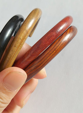 忠之路民族风男女款檀木椭圆手镯