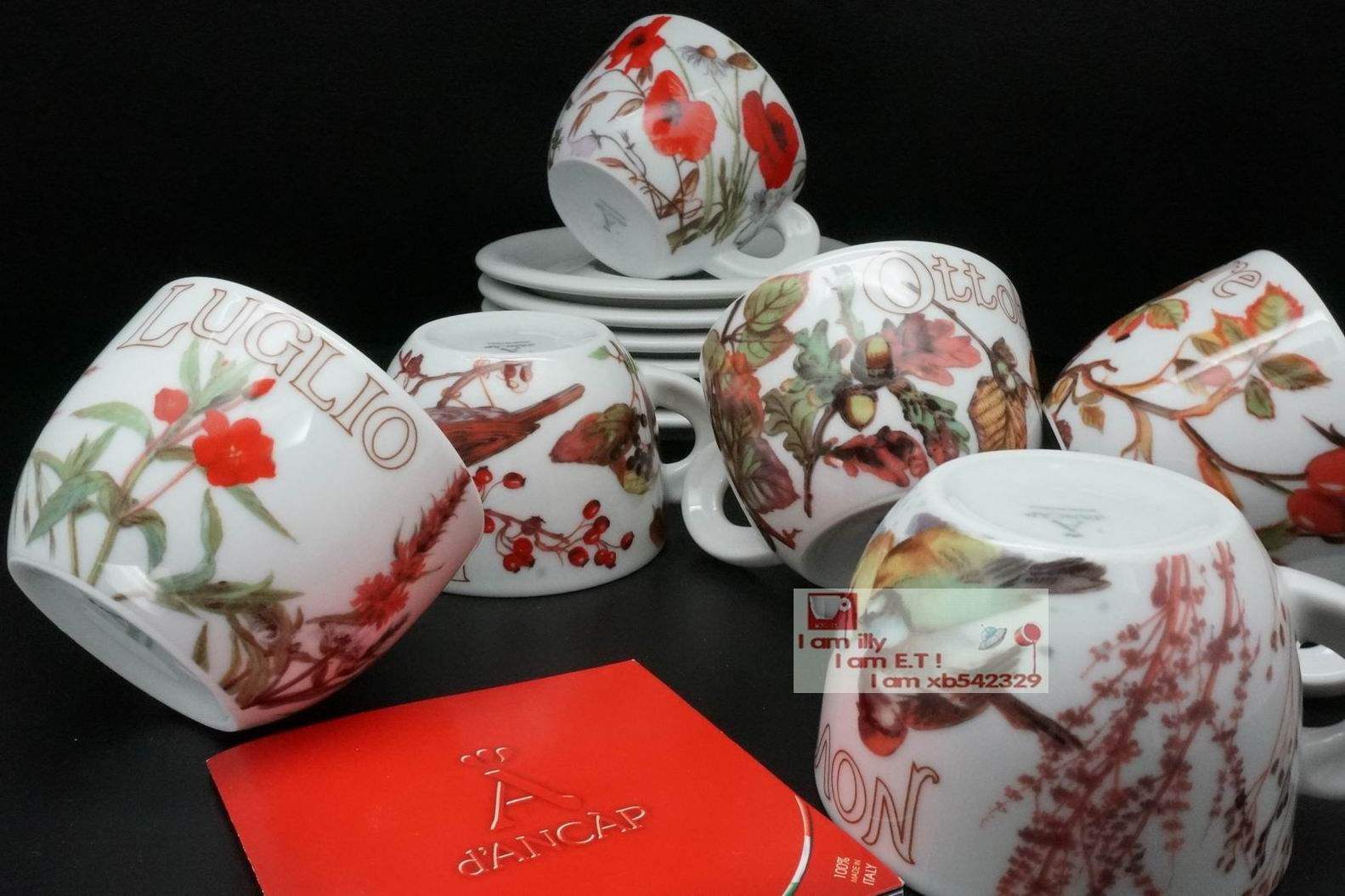 Ancap安卡特卡布奇诺cappuccino咖啡杯意大利秋冬六月花季套