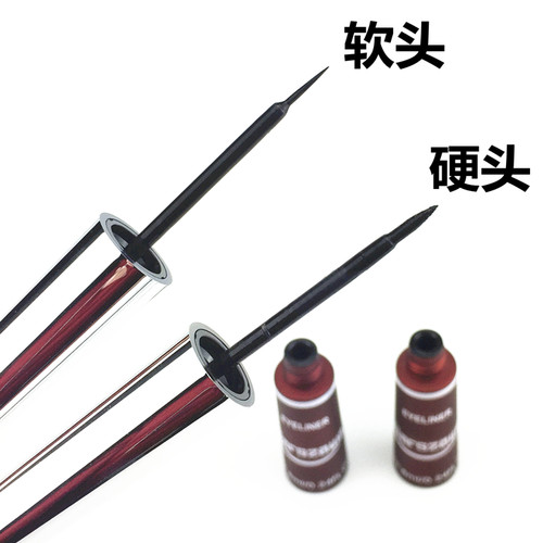 正品华莎轻盈明亮眼线液 黑色硬头软刷超细不晕妆浓黑 初学者眼线 - 图2