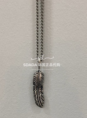 韩国代购羽毛男女同款项链