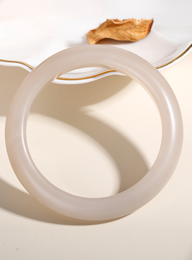 天然白玉碧玉手镯油润细腻和田玉