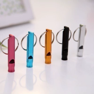 Универсальный портативный дорожный свисток, металлический спасательный жилет, брелок с ключом, алюминиевый сплав