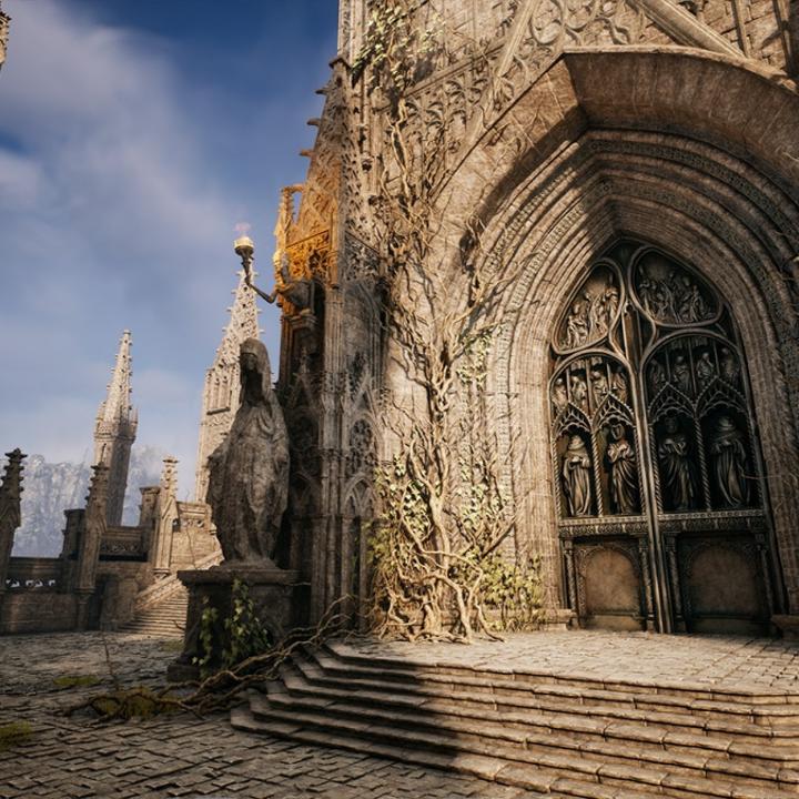 UE5虚幻5 Castle Grimguard(Night/Day)城堡守卫场景模型-图3