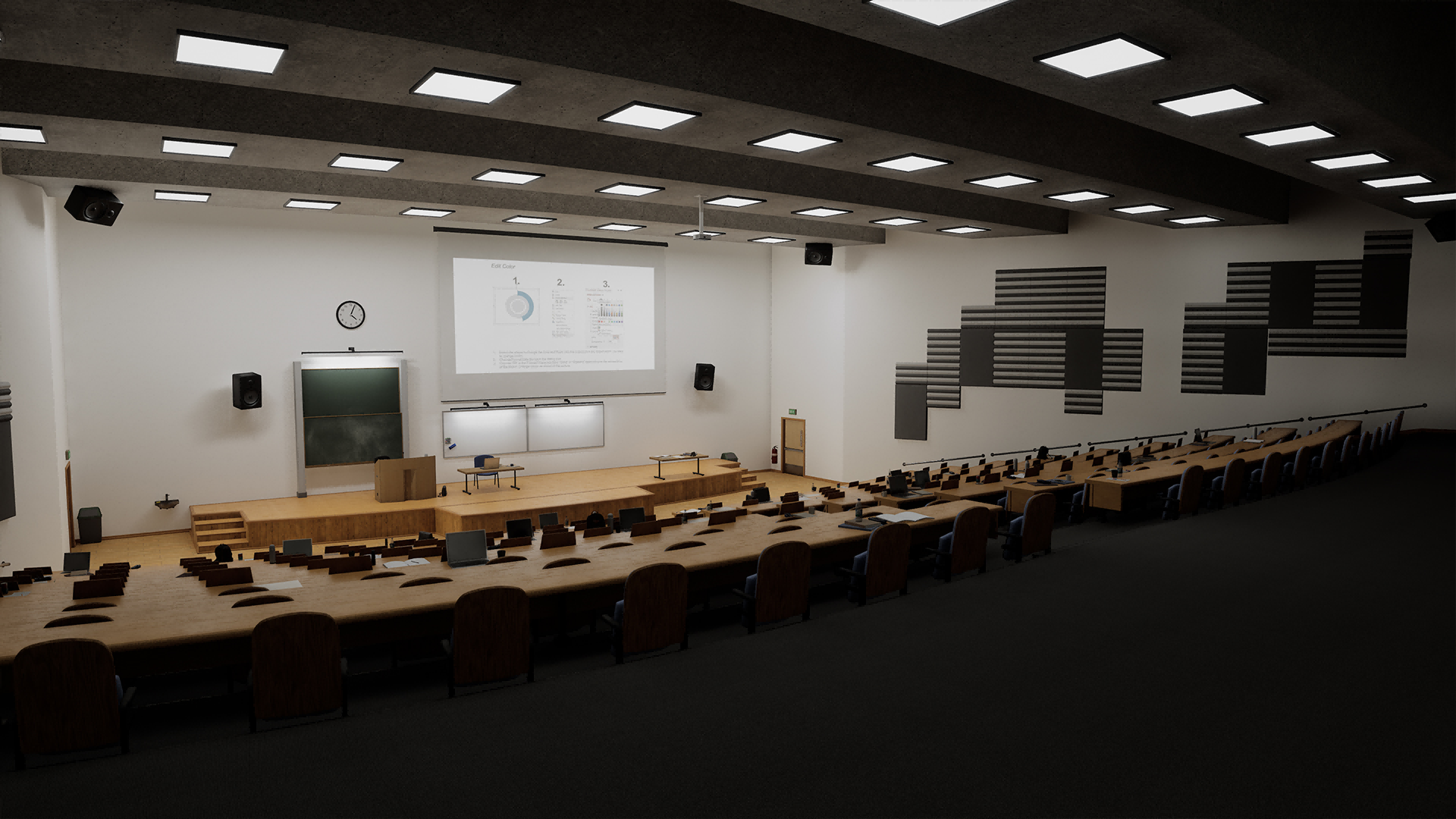 UE5 University Classroom Interior Environment School Room - 图2