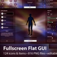 UE4 Unreal 5 Fullscreen Flat GUI UI Kit transparent full screen flat UI