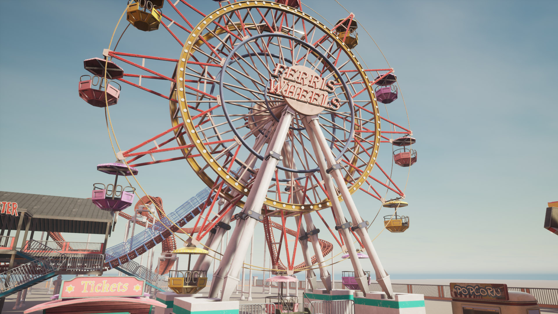 UE4虚幻5 amusement, Theme park rides and props 游乐场道具 - 图0