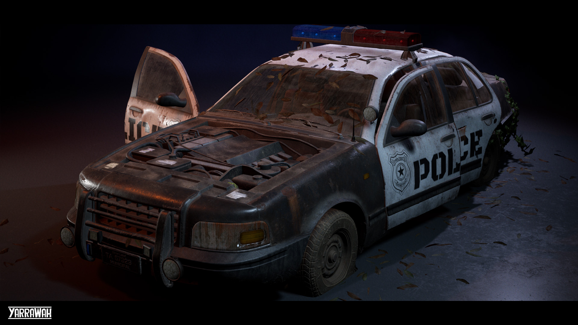 Police Car- Premium- Drivable and Interactable UE5虚幻5.1-图0