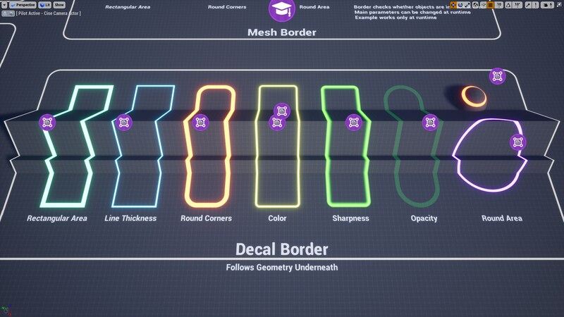 UE4虚幻5 Map Border Collection 数字孪生地图区域边界分界线 - 图0