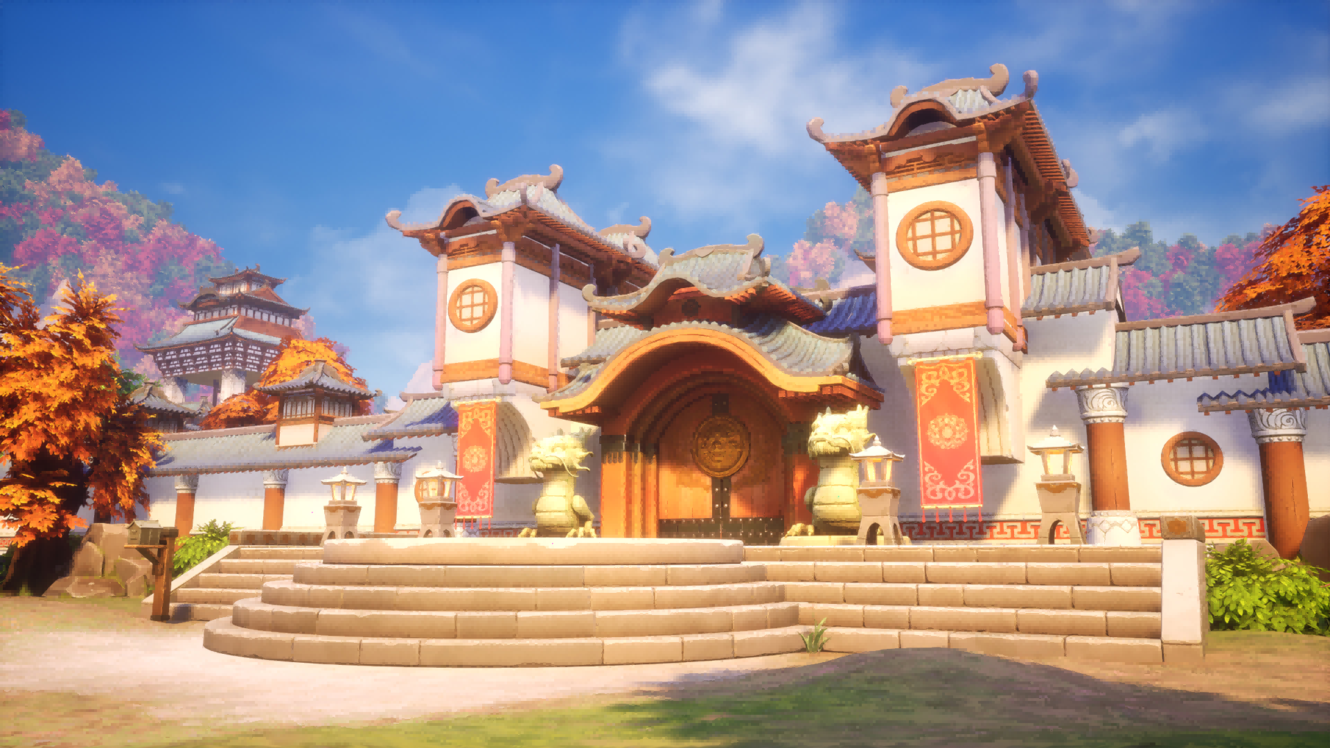 UE4虚幻5 Fantasy Asian Palace Asset Pack 梦幻亚洲宫殿园林 - 图1