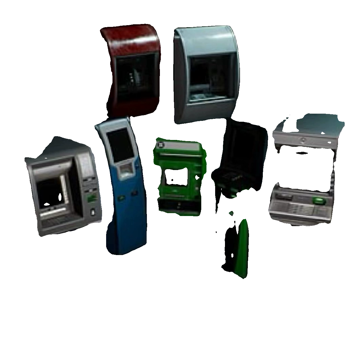 UE4虚幻5 ATM Cash Machines Pack 游戏取款机虚拟模型道具 - 图3