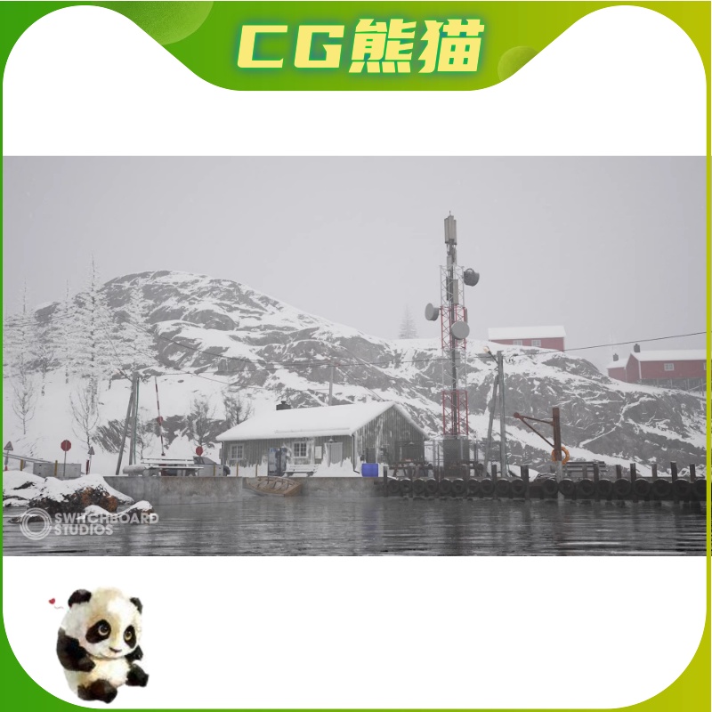 UE5虚幻5 Norwegian Winter Island Village Megapack 挪威冬季 - 图2