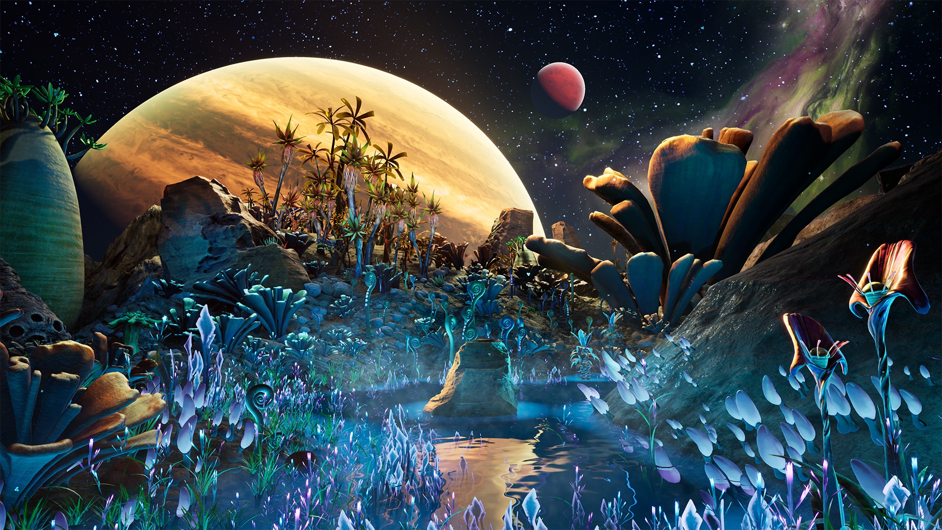 Alien Planet Fantasy Environment - Grassland Plants UE4虚幻5 - 图0