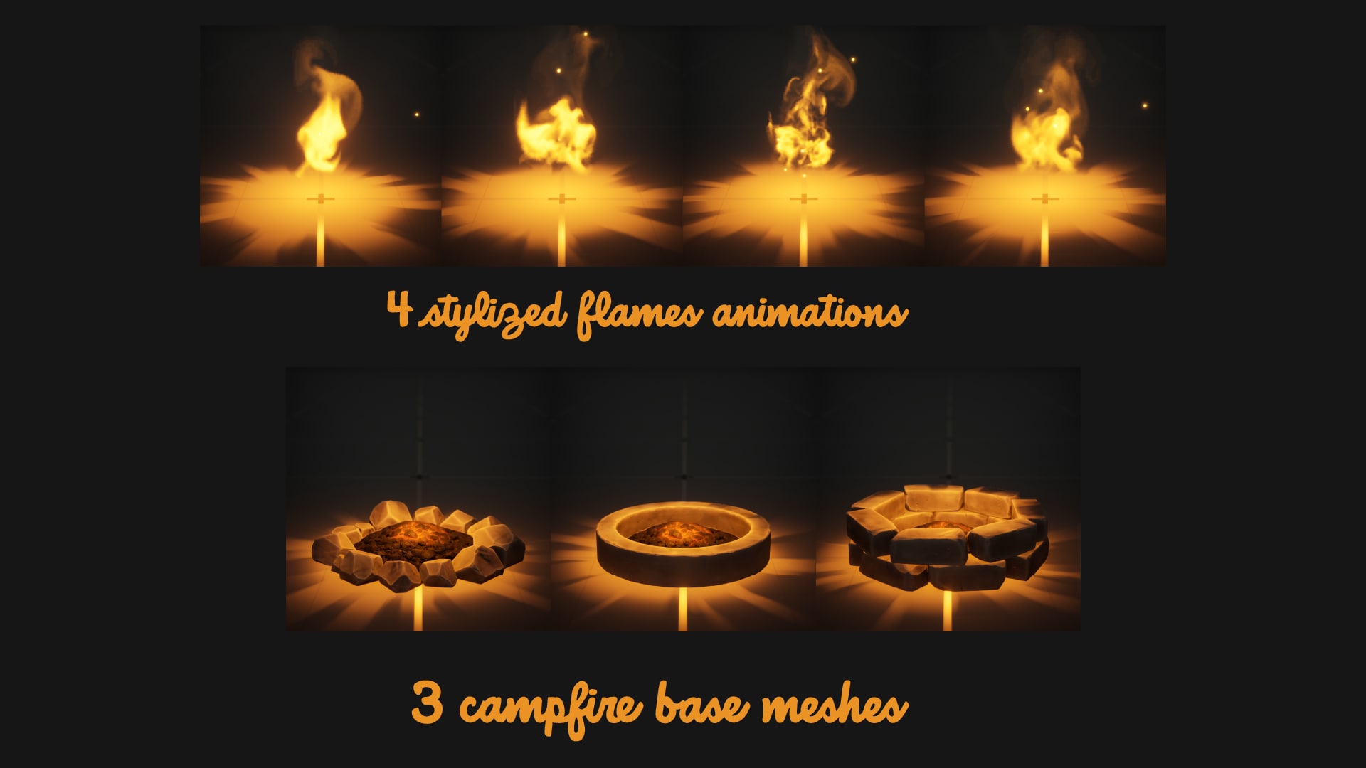 UE5虚幻5 Dynamic Stylized Campfire System 动态风格化营火系统 - 图0