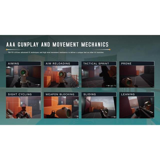 UE5 Unreal 5 Ultimate Multiplayer FPS Kit V3 multiplayer shooting game template