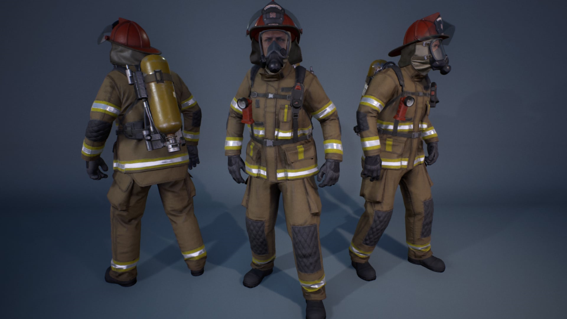 UE4虚幻5 Character Factory Vol7 Firefighter 模块化消防员角色 - 图0