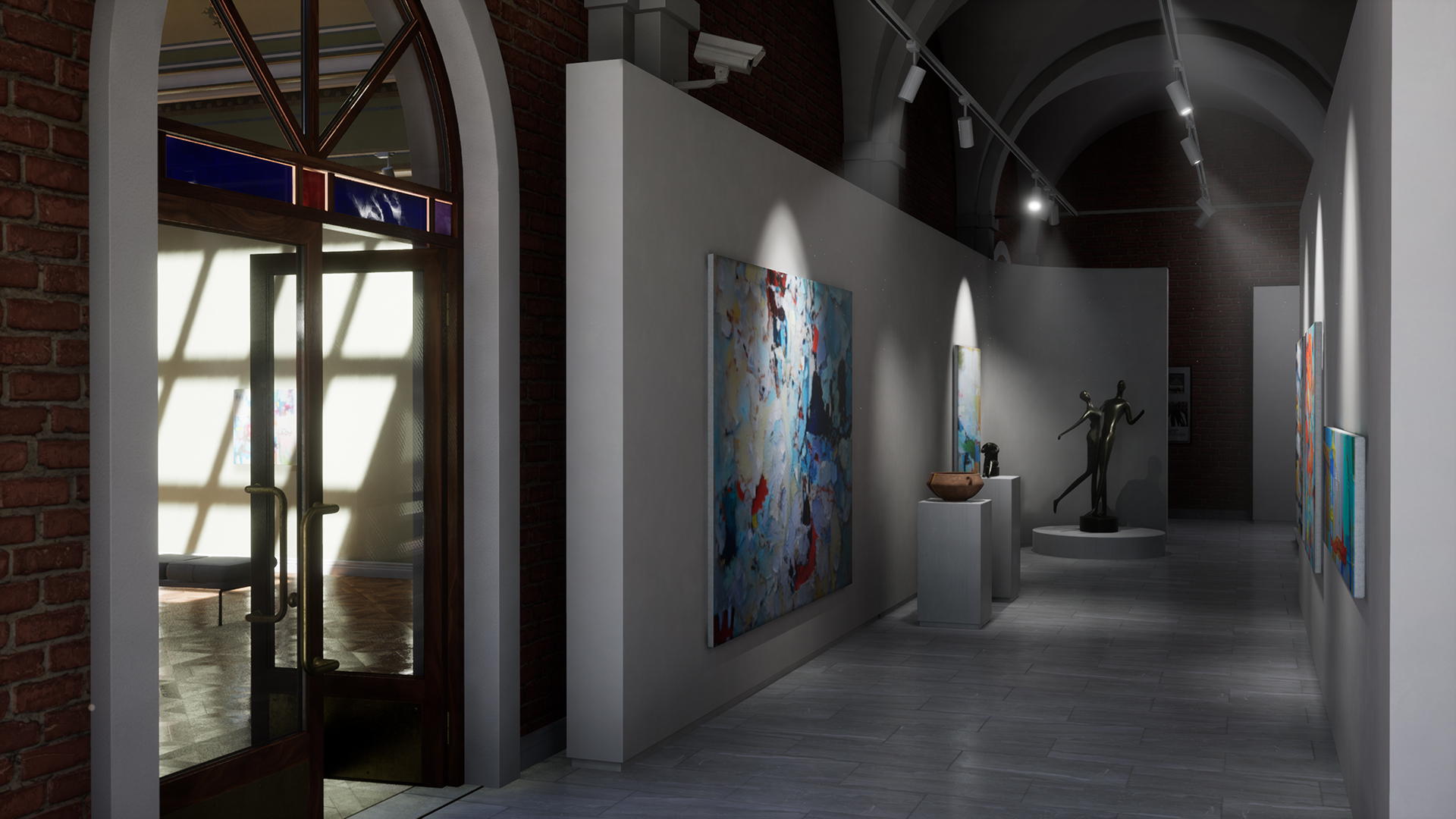 UE4虚幻5 Contemporary Art Gallery 当代艺术画廊展厅场景 - 图0