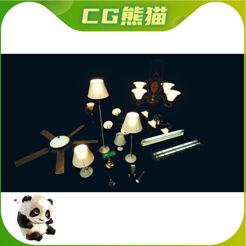 UE5虚幻5 Functional Lamps Pack 多功能可交互灯具道具包 - 图0