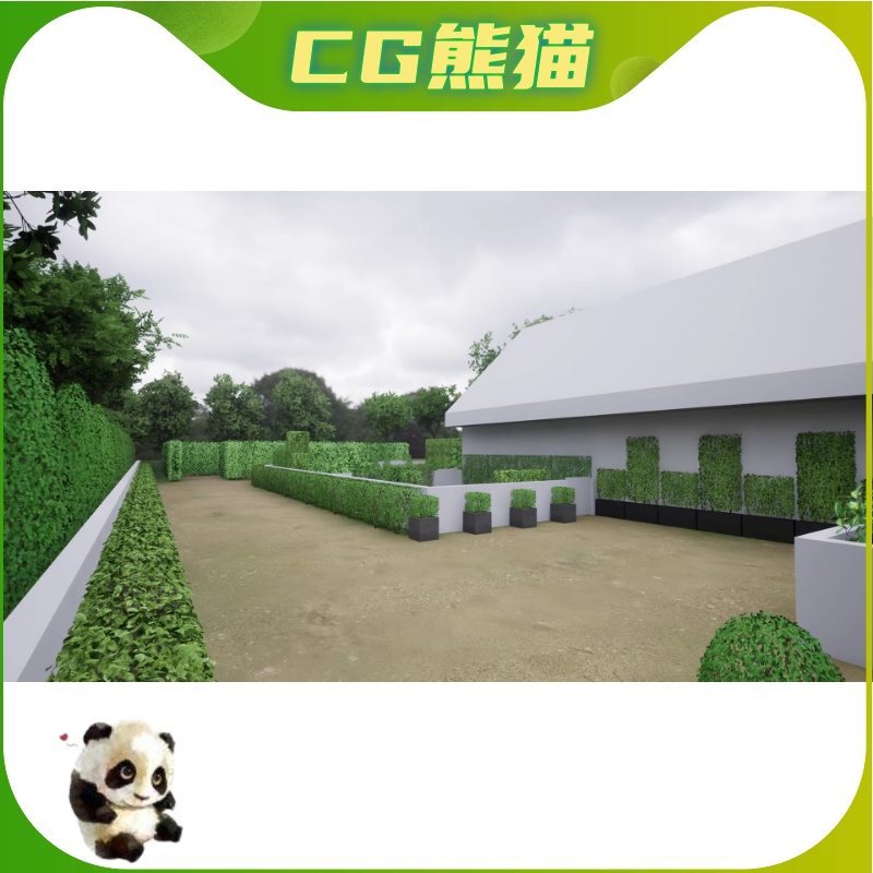 UE5虚幻5 Modular Hedges And Bushes 模块化树篱灌木丛道具 - 图0