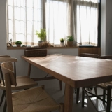 Вишневый деревянный бревенчатый бревен японских ветряных обедов может смешать и сочетать промышленную модель Zakka Столовый стол