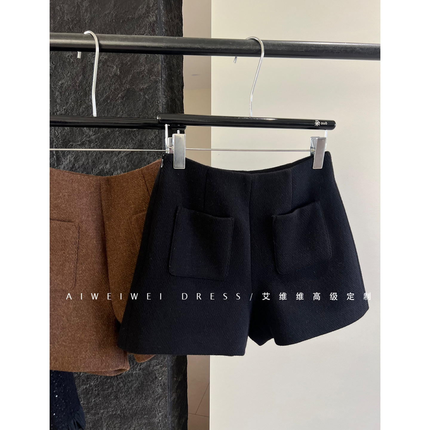 【秋冬标配】设计师款 保暖全羊毛呢 显瘦高腰立体口袋阔腿短靴裤,淘宝优惠券,粉丝福利购,淘宝优惠卷