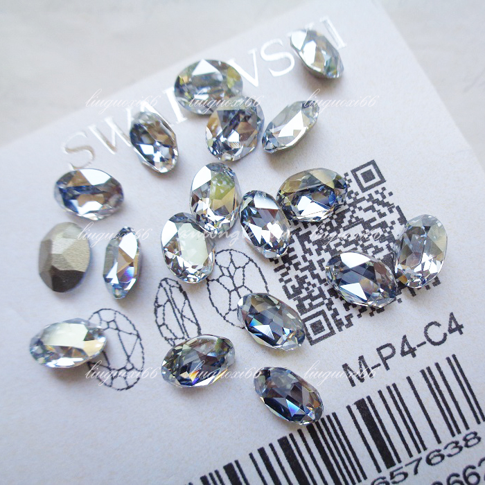 奥地利尖底椭圆4120款约8*6MM 施家华子美甲钻异形立体鸽子蛋水钻 - 图1