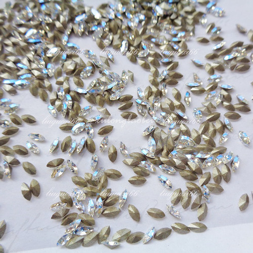 奥地利尖底马眼4228款约4*2MM 美甲华子DIY耳环发夹饰品镶补水钻 - 图2
