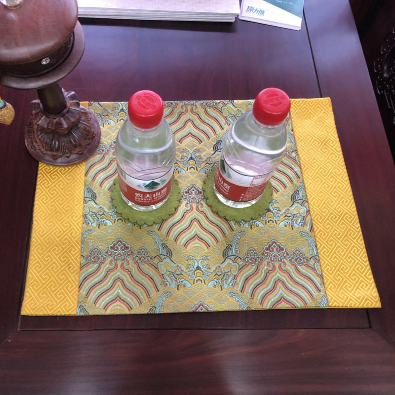 防烫织锦缎双层盘垫中式红木餐垫餐布桌垫西餐垫布艺杯垫隔热垫盘,淘宝优惠券,粉丝福利购,淘宝优惠卷