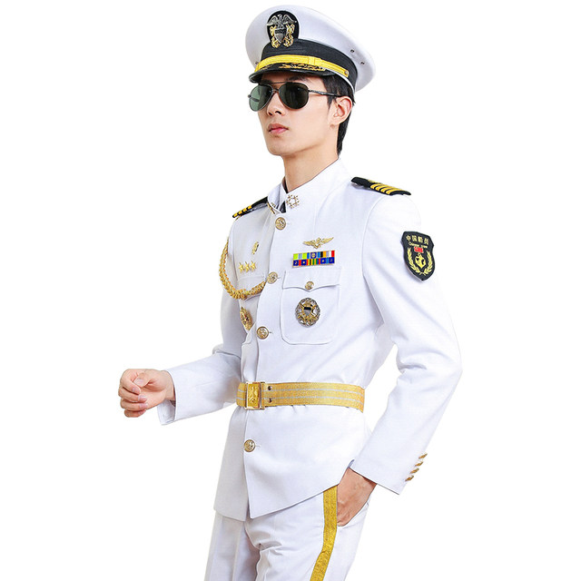 Captain seaman sailor white overalls