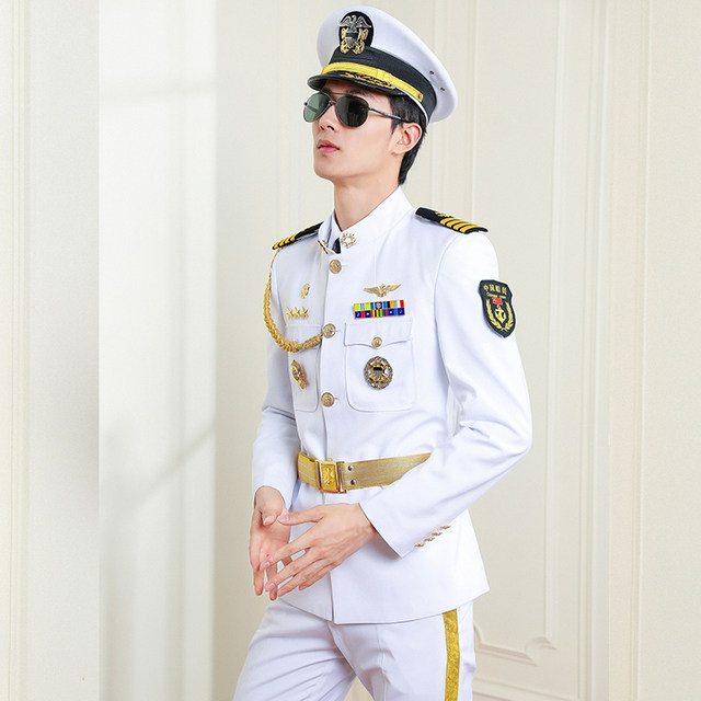Captain seaman sailor white overalls
