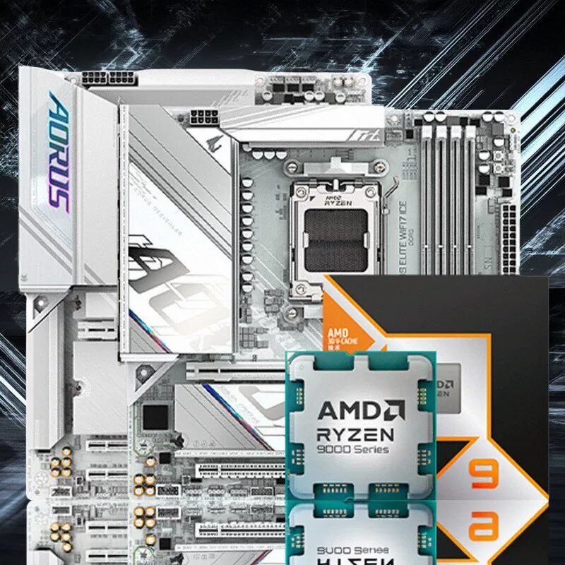Материнская плата AMD, набор, процессор AMD Ryzen R9 9900x, x3, 3D, 9950x, x3, 650m, 850m, x670