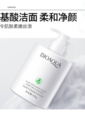 泊泉雅芦荟氨基酸温和绵密洁面乳